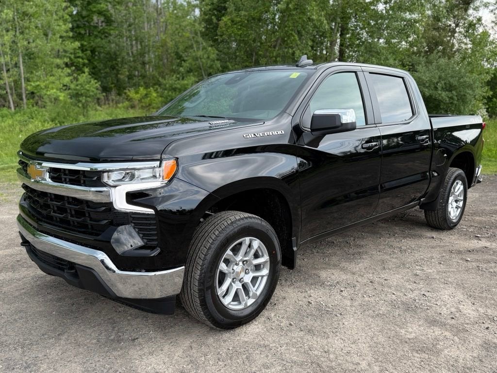 2026 Chevrolet Silverado 1500 LT (2FL) in Black — front three-quarter view