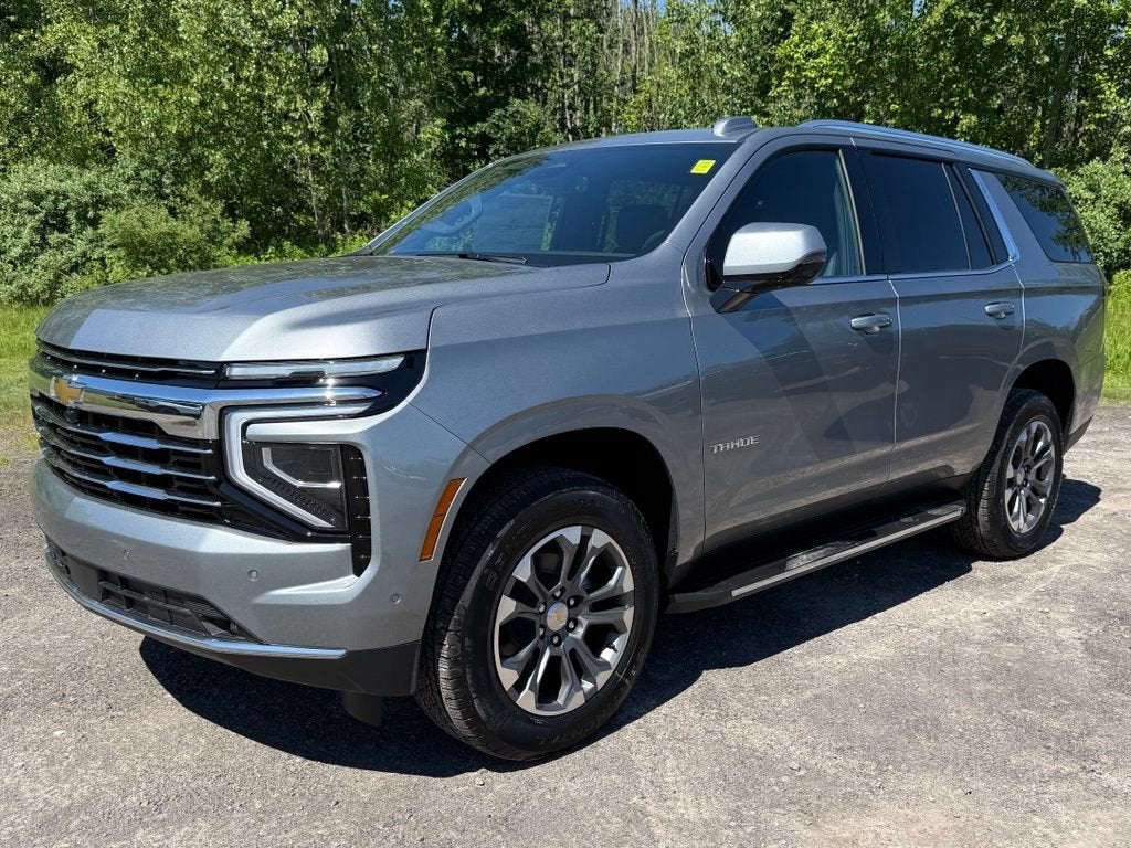 2026 Chevrolet Tahoe LT in Sterling Gray Metallic — front three-quarter view