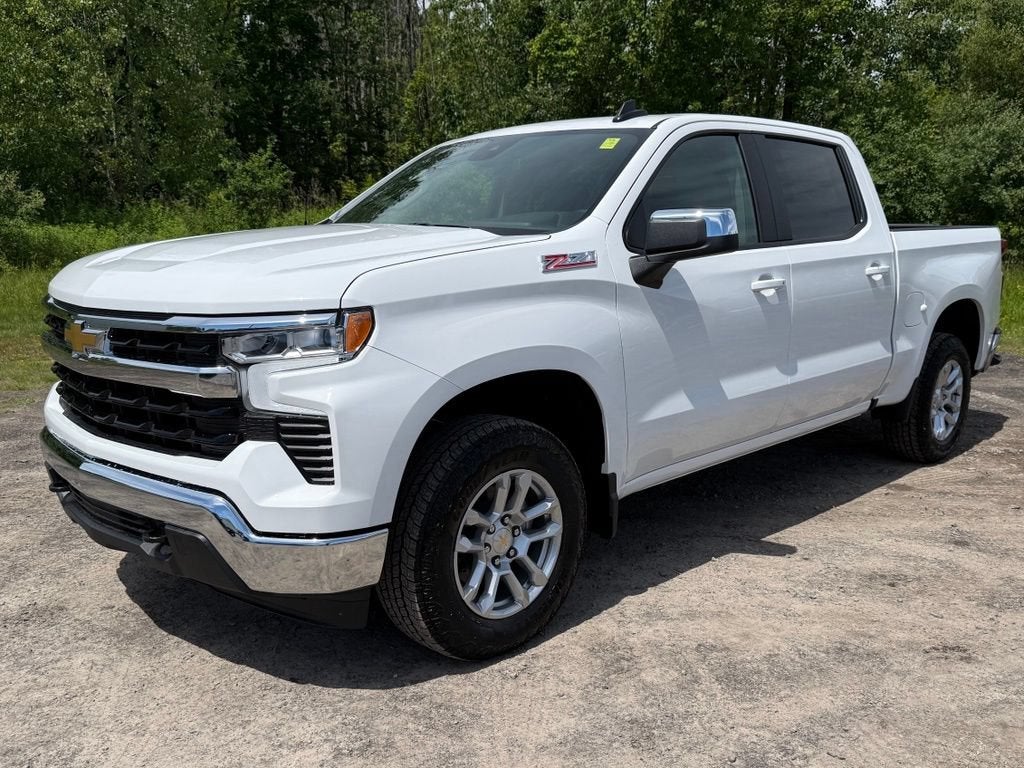 2026 Chevrolet Silverado 1500 LT in Summit White — front three-quarter view