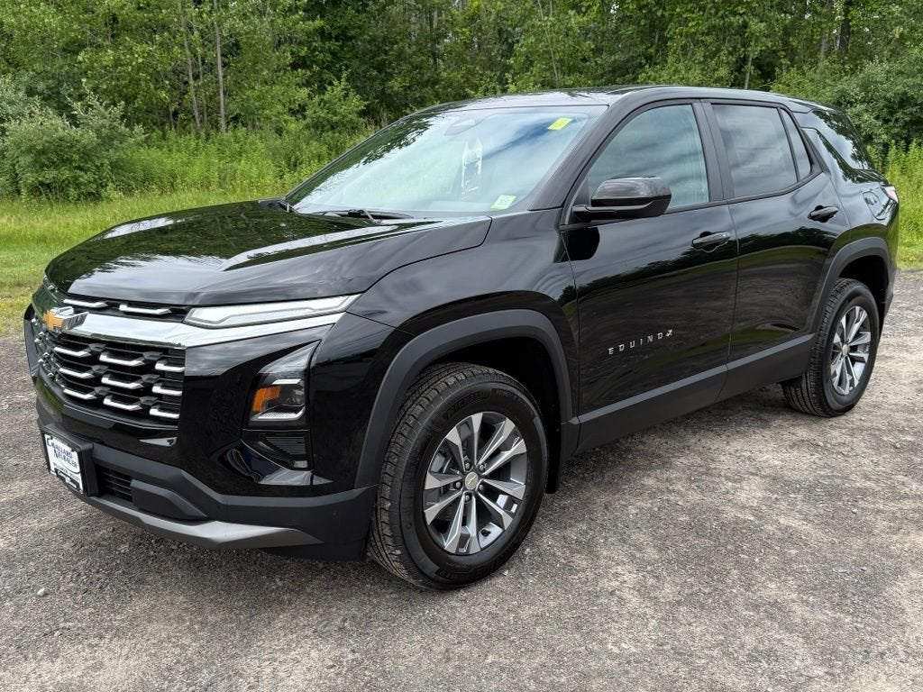 2027 Chevrolet Equinox AWD LT in Mosaic Black Metallic — front three-quarter view
